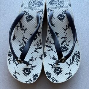 Tory Burch Wedge Flip Flops Size